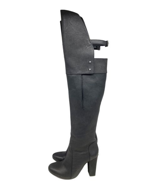 3.1 phillip lim（スリーワンフィリップリム）3.1 phillip lim (スリーワンフィリップリム) オーバーザニー ハイヒール ブーツ ブラック サイズ:36の古着・服飾アイテム