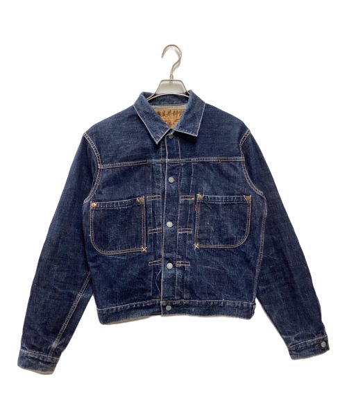 EVISU（エヴィス）EVISU (エビス) 新恵美寿神頭デニムジャケット インディゴ サイズ:42の古着・服飾アイテム