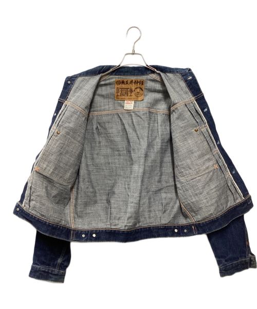 EVISU（エヴィス）EVISU (エビス) 新恵美寿神頭デニムジャケット インディゴ サイズ:42の古着・服飾アイテム
