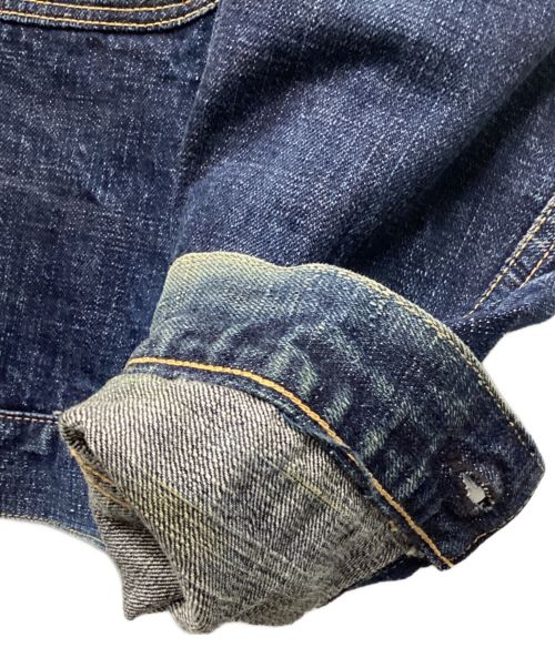 EVISU（エヴィス）EVISU (エビス) 新恵美寿神頭デニムジャケット インディゴ サイズ:42の古着・服飾アイテム