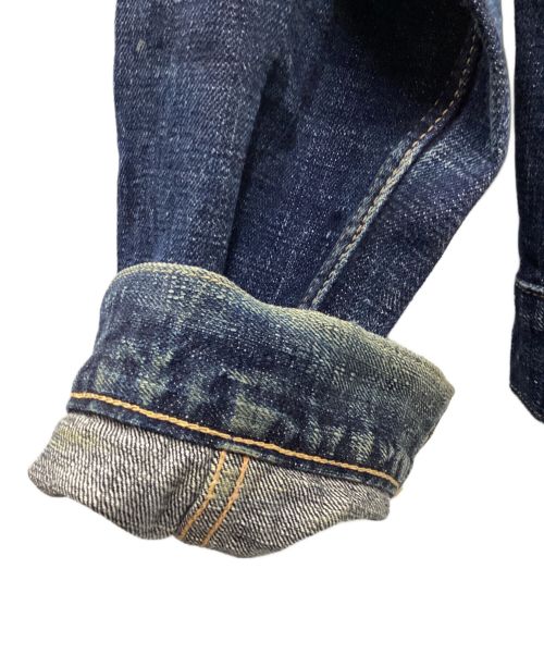 EVISU（エヴィス）EVISU (エビス) 新恵美寿神頭デニムジャケット インディゴ サイズ:42の古着・服飾アイテム