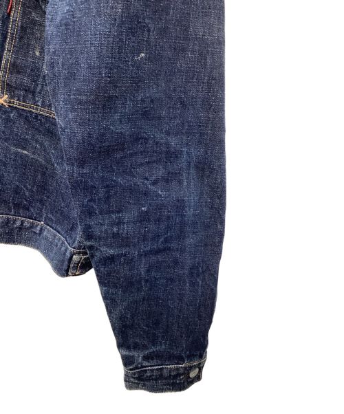 EVISU（エヴィス）EVISU (エビス) 新恵美寿神頭デニムジャケット インディゴ サイズ:42の古着・服飾アイテム