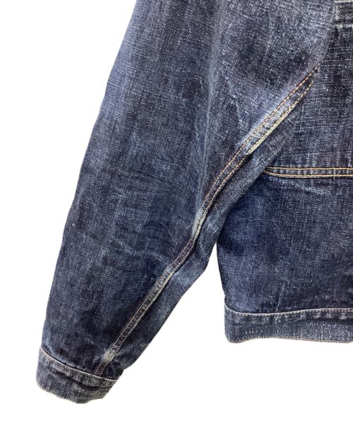 EVISU（エヴィス）EVISU (エビス) 新恵美寿神頭デニムジャケット インディゴ サイズ:42の古着・服飾アイテム