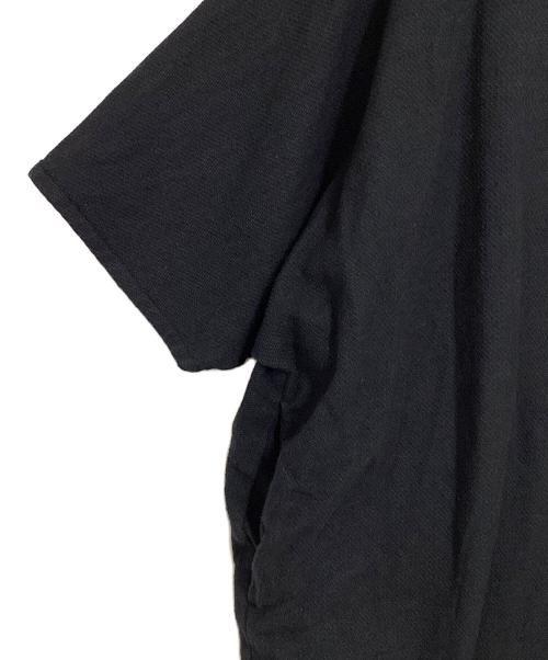 evam eva（エヴァムエヴァ）evam eva (エヴァムエヴァ) リネン混ウールワンピース ネイビー サイズ:Freeの古着・服飾アイテム