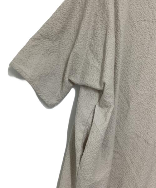 evam eva（エヴァムエヴァ）evam eva (エヴァムエヴァ) cotton wool one-piece ベージュ サイズ:無しの古着・服飾アイテム