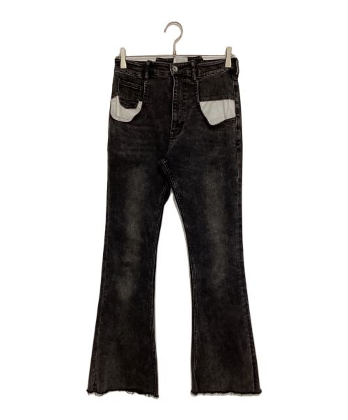 AMAIL（アマイル）AMAIL (アマイル) Comfortable flare denim ブラック サイズ:Mの古着・服飾アイテム