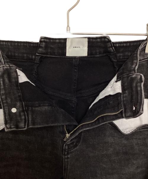 AMAIL（アマイル）AMAIL (アマイル) Comfortable flare denim ブラック サイズ:Mの古着・服飾アイテム
