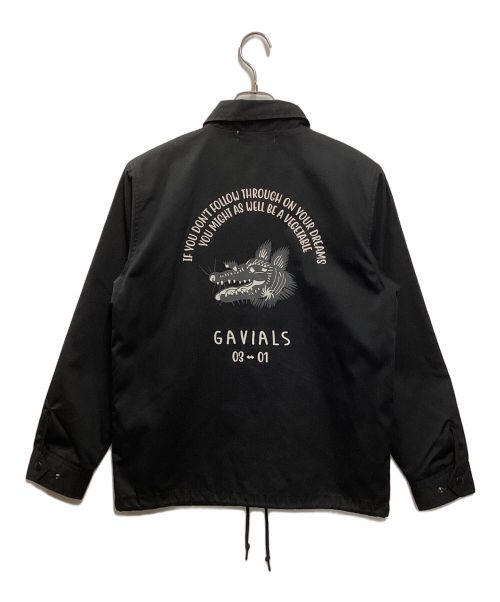 GAVIAL GARAGE（ガヴィルガレージ）GAVIAL GARAGE (ガヴィルガレージ) MESSAROUND ookami Coach Jacket ブラック サイズ:Sの古着・服飾アイテム