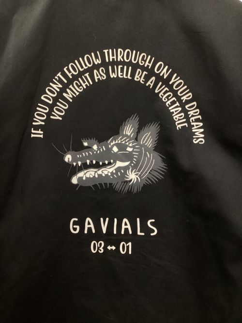 GAVIAL GARAGE（ガヴィルガレージ）GAVIAL GARAGE (ガヴィルガレージ) MESSAROUND ookami Coach Jacket ブラック サイズ:Sの古着・服飾アイテム