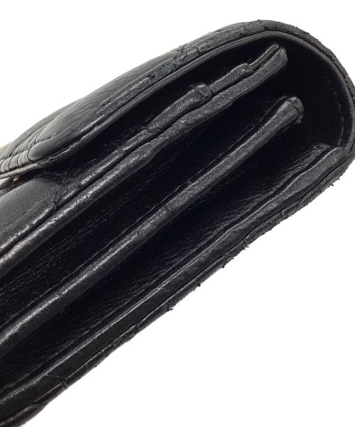 Christian Dior（クリスチャン ディオール）Christian Dior (クリスチャン ディオール) Caro Orchid ロングウォレット ブラックの古着・服飾アイテム