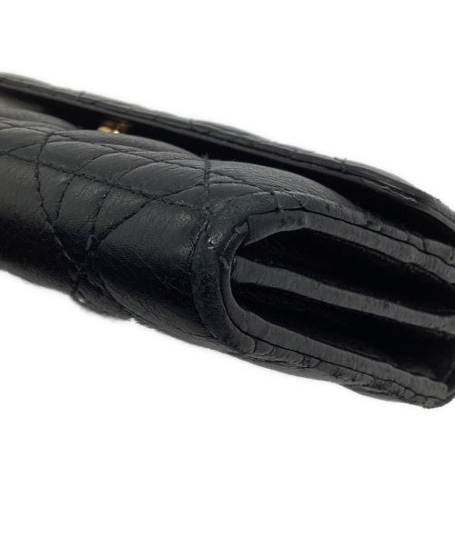 Christian Dior（クリスチャン ディオール）Christian Dior (クリスチャン ディオール) Caro Orchid ロングウォレット ブラックの古着・服飾アイテム