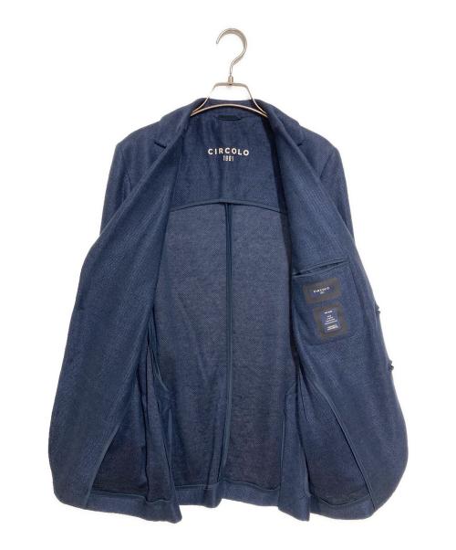 CIRCOLO 1901（チルコロ1901）CIRCOLO 1901 (チルコロ1901) リネンテーラードジャケット ネイビー サイズ:46の古着・服飾アイテム