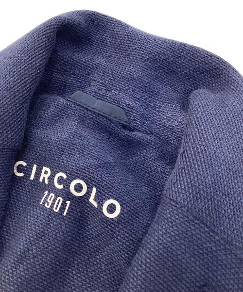 CIRCOLO 1901（チルコロ1901）CIRCOLO 1901 (チルコロ1901) リネンテーラードジャケット ネイビー サイズ:46の古着・服飾アイテム
