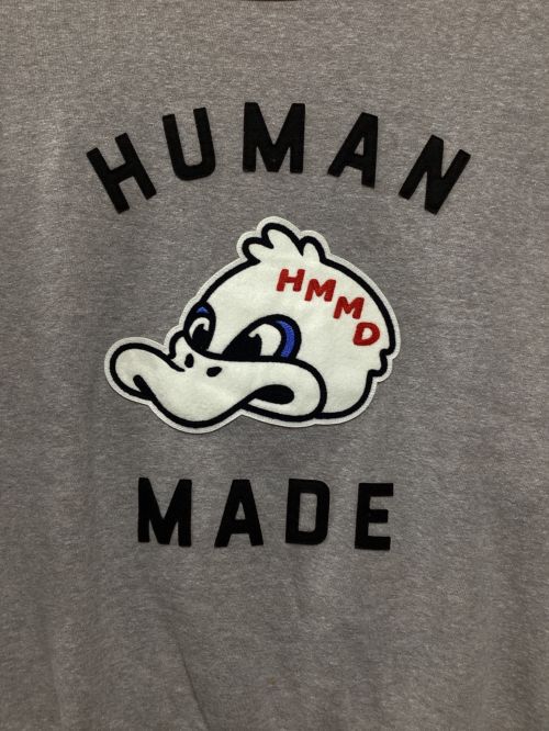 HUMAN MADE（ヒューマンメイド）HUMAN MADE (ヒューマンメイド) TSURIAMI SWEATSHIRT グレー サイズ:Lの古着・服飾アイテム