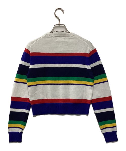 POLO RALPH LAUREN（ポロ・ラルフローレン）POLO RALPH LAUREN (ポロ・ラルフローレン) ストライプドコットンカーディガン マルチカラー サイズ:Sの古着・服飾アイテム
