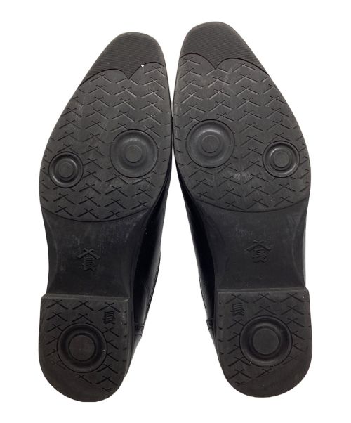 三陽山長（サンヨウヤマチョウ）三陽山長 (サンヨウヤマチョウ) パンチドキャップトゥシューズ ブラック サイズ:41の古着・服飾アイテム