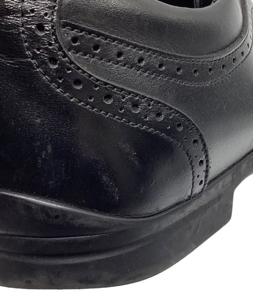 三陽山長（サンヨウヤマチョウ）三陽山長 (サンヨウヤマチョウ) パンチドキャップトゥシューズ ブラック サイズ:41の古着・服飾アイテム