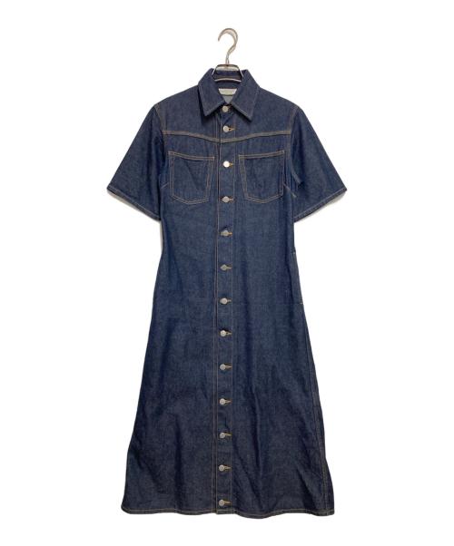 beautiful people（ビューティフルピープル）beautiful people (ビューティフルピープル) デニムシャツロングワンピース インディゴ サイズ:34の古着・服飾アイテム