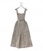 beautiful peopleビューティフルピープル）の古着「リネン混オーバーオール」｜ライトピンク