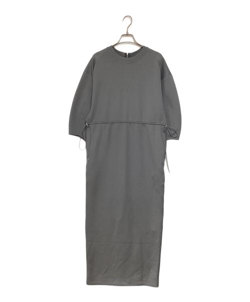 Adam et Rope（アダム エ ロペ）Adam et Rope (アダム エ ロペ) ハーフスリーブドロストワンピース スカイブルー サイズ:Freeの古着・服飾アイテム