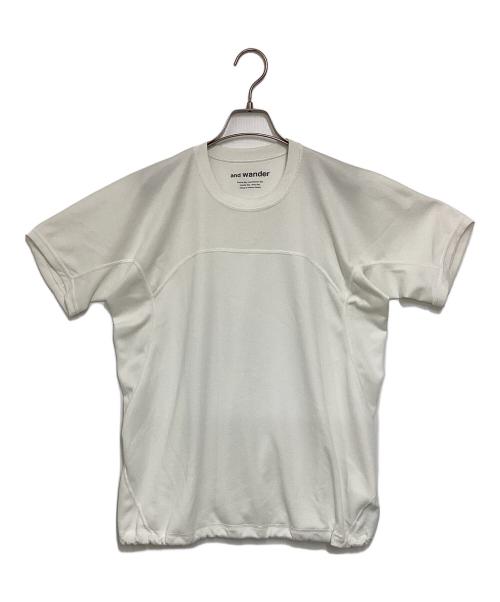 and wander（アンドワンダー）and wander (アンドワンダー) power dry jersey SS T アイボリー サイズ:WMの古着・服飾アイテム