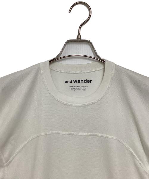 and wander（アンドワンダー）and wander (アンドワンダー) power dry jersey SS T アイボリー サイズ:WMの古着・服飾アイテム