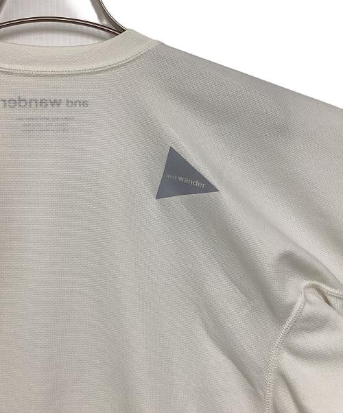 and wander（アンドワンダー）and wander (アンドワンダー) power dry jersey SS T アイボリー サイズ:WMの古着・服飾アイテム