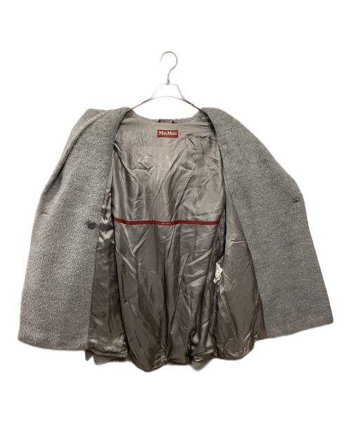 Max Mara Studio（マックスマーラ ストゥディオ）Max Mara Studio (マックスマーラ ストゥディオ) アルパカ混フーデッドコート グレー サイズ:36の古着・服飾アイテム