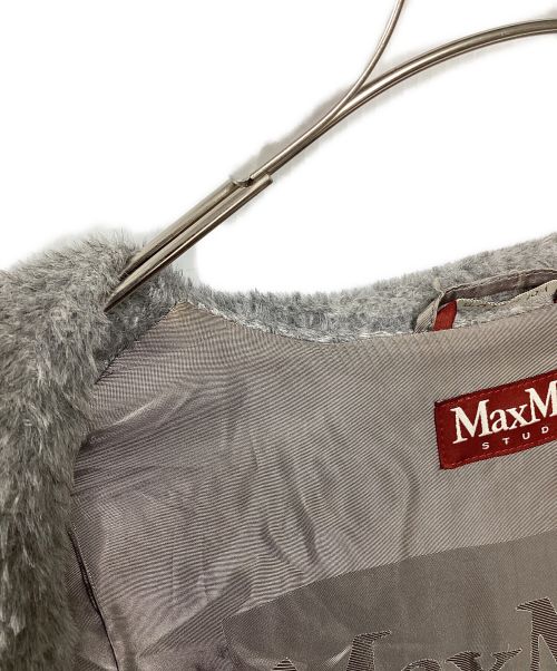 Max Mara Studio（マックスマーラ ストゥディオ）Max Mara Studio (マックスマーラ ストゥディオ) アルパカ混フーデッドコート グレー サイズ:36の古着・服飾アイテム