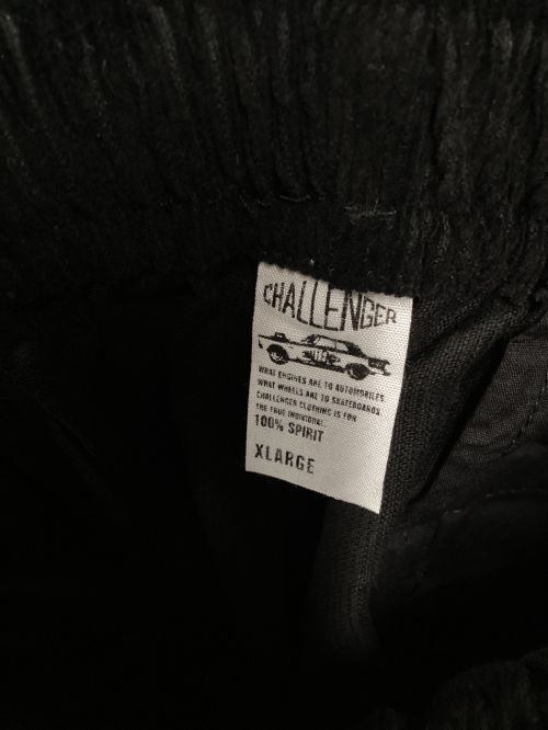 CHALLENGR（チャレンジャー）CHALLENGR (チャレンジャー) CORDUROY EASY PANTS ブラック サイズ:XLの古着・服飾アイテム