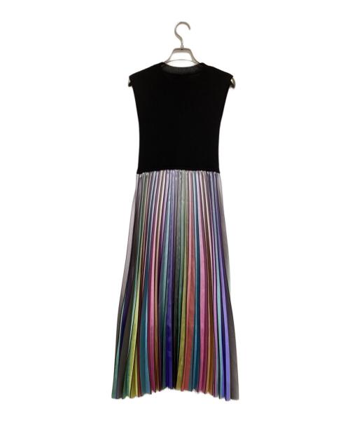 EmiriaWiz（エミリアウィズ）EmiriaWiz (エミリアウィズ) マルチカラードッキングプリーツワンピース マルチカラー サイズ:Sの古着・服飾アイテム