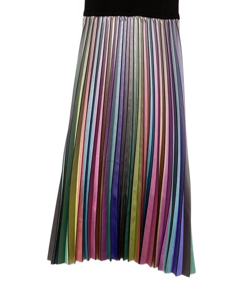 EmiriaWiz（エミリアウィズ）EmiriaWiz (エミリアウィズ) マルチカラードッキングプリーツワンピース マルチカラー サイズ:Sの古着・服飾アイテム