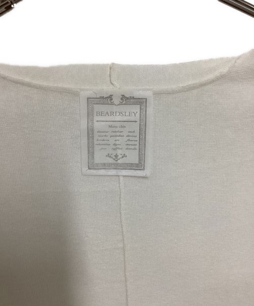 BEARDSLEY（ビアズリー）BEARDSLEY (ビアズリー) サラッとカーディガン ホワイト サイズ:FREEの古着・服飾アイテム