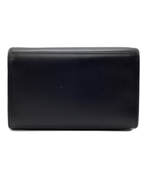 Salvatore Ferragamo（サルヴァトーレ フェラガモ）Salvatore Ferragamo (サルヴァトーレ フェラガモ) ターンロックセカンドバッグ ブラックの古着・服飾アイテム