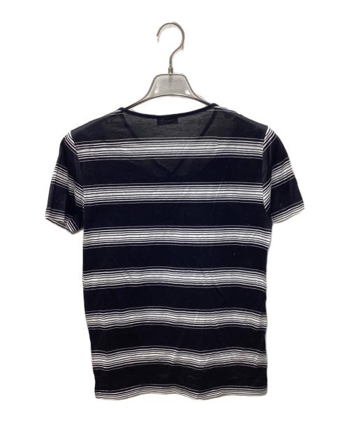 DIOR HOMME（ディオール オム）Dior Homme (ディオール オム) クロスデザインカットソー ブラック サイズ:XSの古着・服飾アイテム