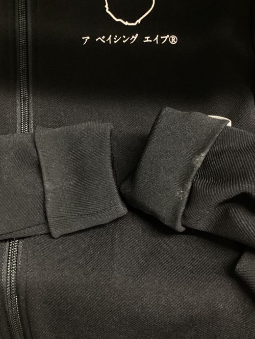 A BATHING APE（アベイシングエイプ）A BATHING APE (アベイシングエイプ) トラックジャケット ブラック サイズ:Mの古着・服飾アイテム
