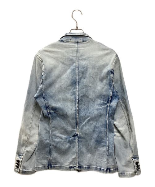 TORNADO MART（トルネードマート）TORNADO MART (トルネードマート) クラウド加工ハイブリッドデニムジャケット ブルー サイズ:Mの古着・服飾アイテム
