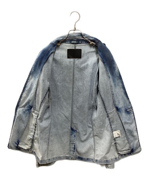 TORNADO MART（トルネードマート）TORNADO MART (トルネードマート) クラウド加工ハイブリッドデニムジャケット ブルー サイズ:Mの古着・服飾アイテム