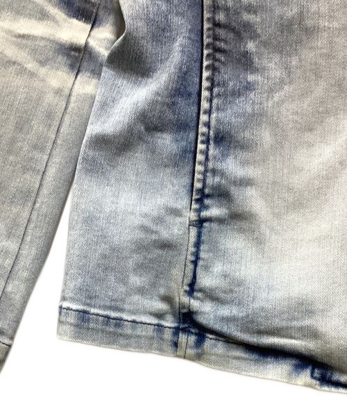 TORNADO MART（トルネードマート）TORNADO MART (トルネードマート) クラウド加工ハイブリッドデニムジャケット ブルー サイズ:Mの古着・服飾アイテム