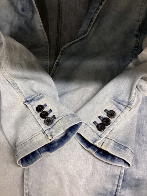 TORNADO MART（トルネードマート）TORNADO MART (トルネードマート) クラウド加工ハイブリッドデニムジャケット ブルー サイズ:Mの古着・服飾アイテム