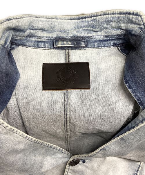 TORNADO MART（トルネードマート）TORNADO MART (トルネードマート) クラウド加工ハイブリッドデニムジャケット ブルー サイズ:Mの古着・服飾アイテム