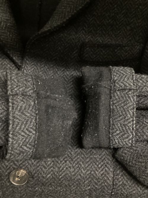 HARRIS WHARF LONDON（ハリスワーフロンドン）HARRIS WHARF LONDON (ハリスワーフロンドン) ヘリンボーンチェスターコート グレー サイズ:46の古着・服飾アイテム