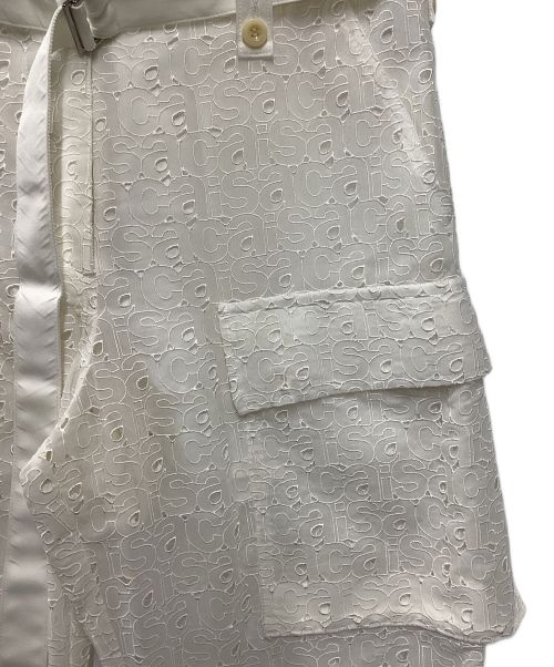 sacai（サカイ）sacai (サカイ) レースパンツ ホワイト サイズ:3の古着・服飾アイテム