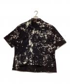 LU'U DANルーダン）の古着「ブラックボクシーデニムシャツ」｜ブラック