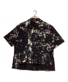 LU'U DAN（ルーダン）の古着「ブラックボクシーデニムシャツ」｜ブラック