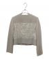 ANAYI (アナイ) 天竺×レース刺繍ジャケット グレー サイズ:38：8000円