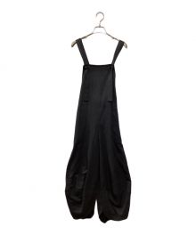 ENFOLD（エンフォルド）の古着「ソフトツイルドレープヘムサロペット」｜ブラック