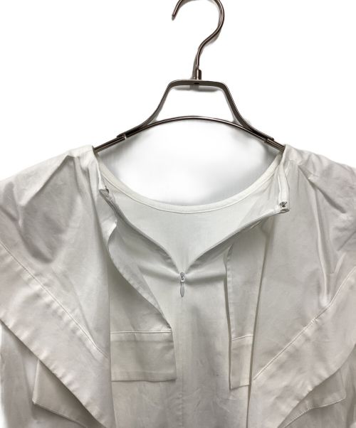 cygne（シーニュ）cygne (シーニュ) ビッグカラーブラウス ホワイト サイズ:FREEの古着・服飾アイテム