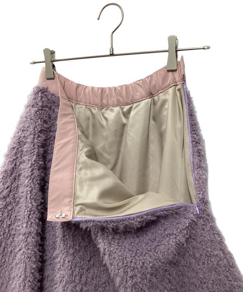 RIKO（リコ）RIKO (リコ) Fluffy skirt パープル サイズ:Fの古着・服飾アイテム