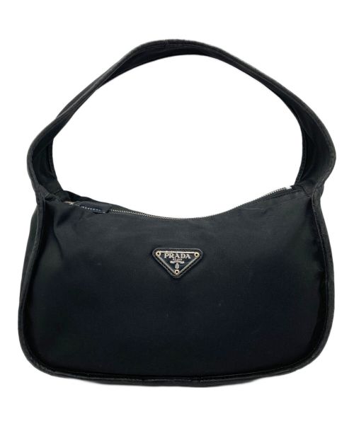 PRADA（プラダ）PRADA (プラダ) ナイロンハンドバッグ ブラックの古着・服飾アイテム